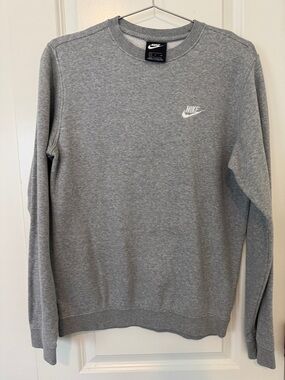 Nike Grey Crewneck with White Swoosh